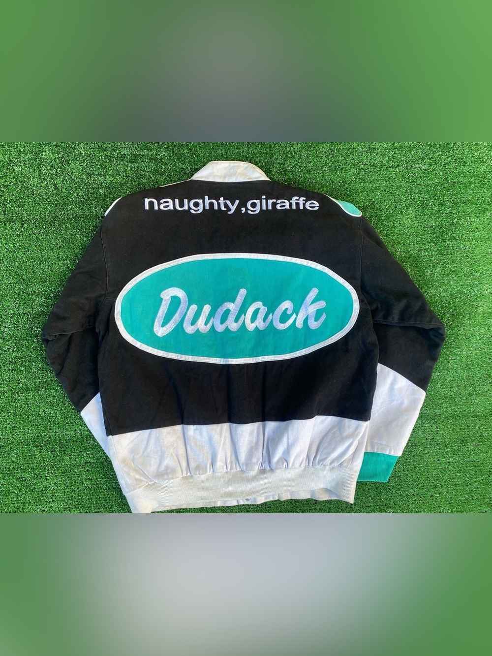 Dudack Embroidered NASCAR Racing Jacket - Picture 3 of 6